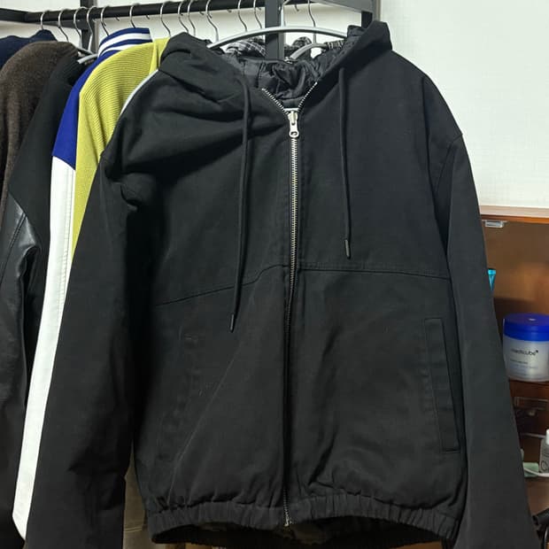 후드 워크자켓 (L) - 블랙