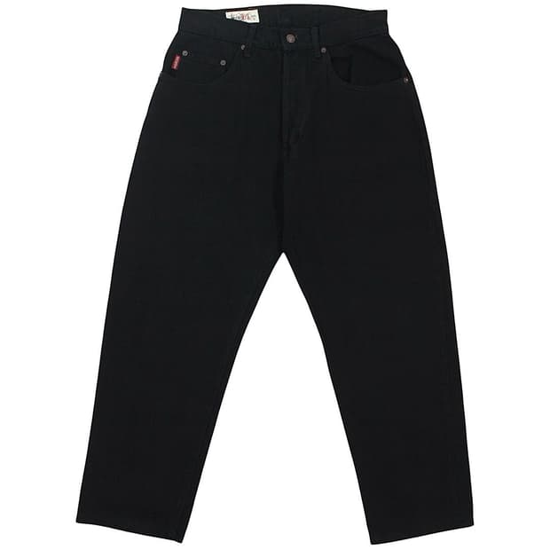 1990s USA 올드 스투시 빅올진 블랙 데님 팬츠 빈티지 미국제