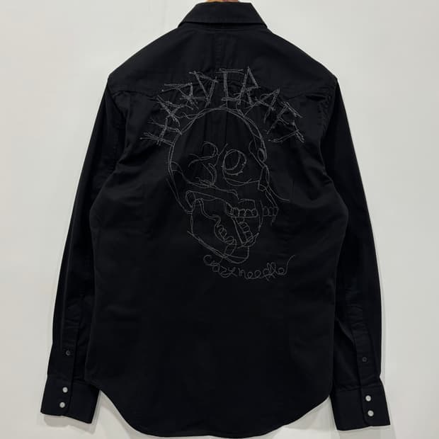 DIESEL 스컬 웨스턴 슬림핏 셔츠