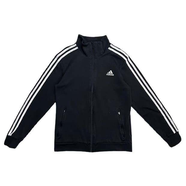 아디다스 트랙탑 코튼 져지 블랙 160