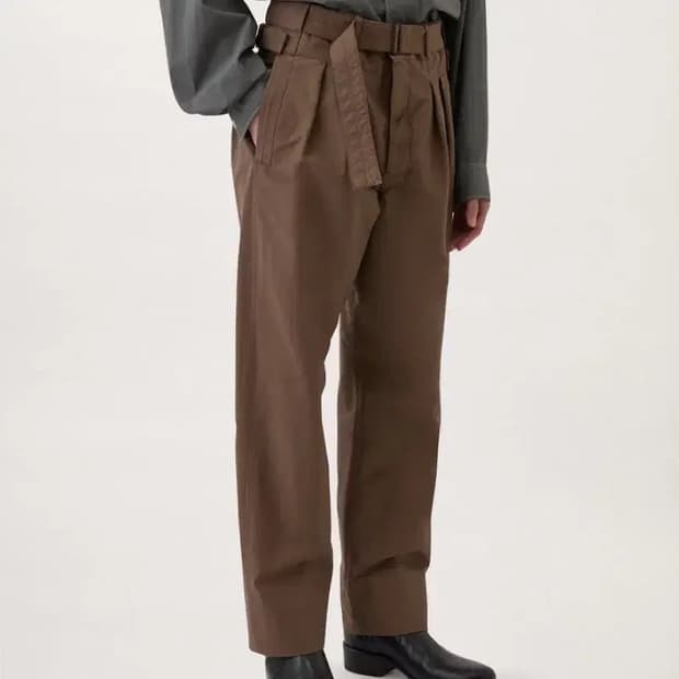 르메르 벨티드 팬츠 브라운 xs