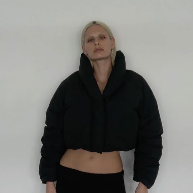 khy 카일리제너 크롭 푸퍼 자켓 패딩 crop puffer jacket