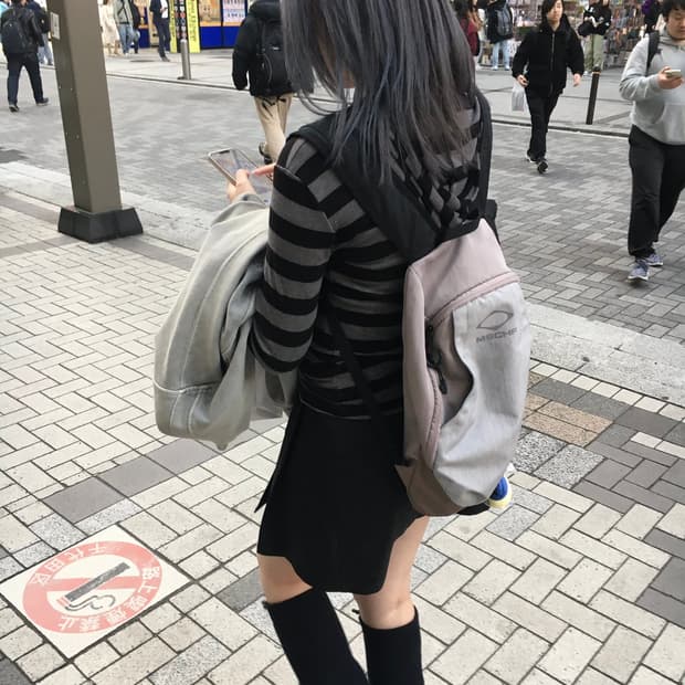 빈티지 줄무늬 스트라이프 후드