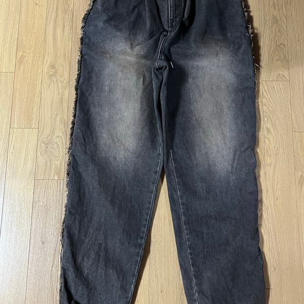 비에스래빗 미드90 사이드 라인 루즈핏 데님 [XL]