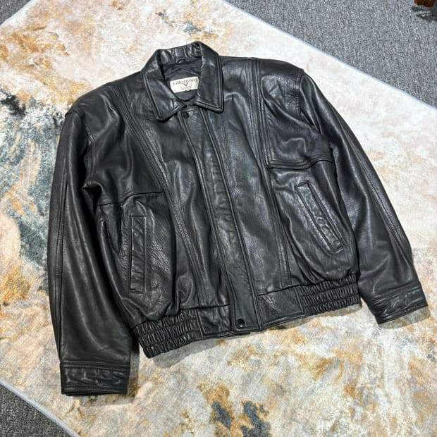 빈티지 양가죽 레더 자켓
