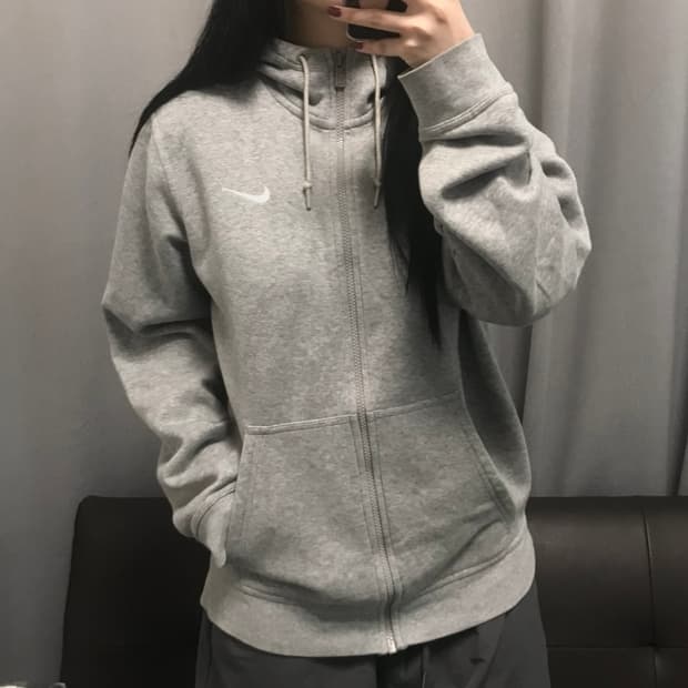 나이키 기모 후드집업 M