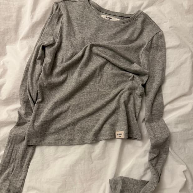 GLOWNY 글로니 클래식 롱슬리브 그레이