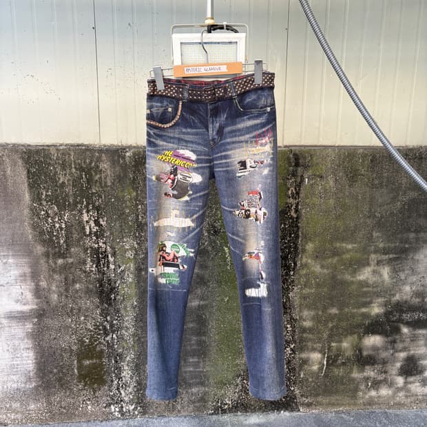 히스테릭 글래머 리버서블 트롱프뢰유 레깅스