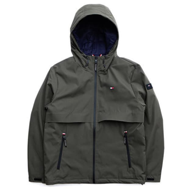 타미힐피거 레귤러 패딩점퍼 올리브