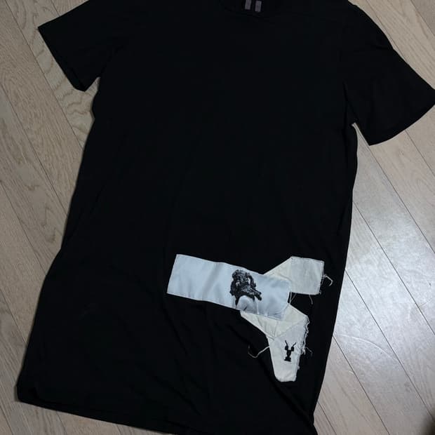 릭오웬스 다크쉐도우 패치 티셔츠