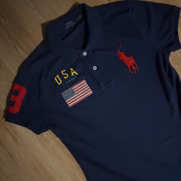 폴로 빅포니 치프키프 성조기 usa 카라티 반팔