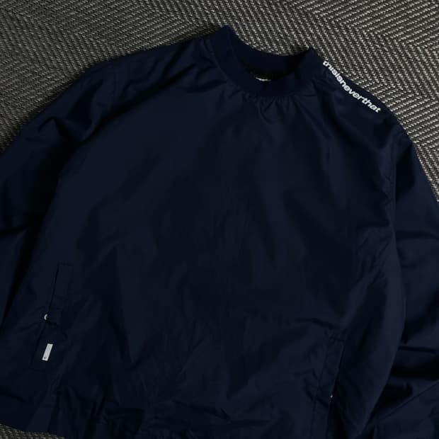 디스이즈네버댓 스펠로고 우븐 아노락 웜업y 3559