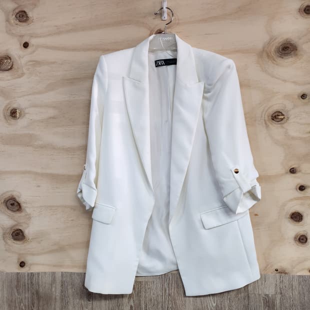 472) 자라 ZARA 롤업 슬리브 오버핏 자켓