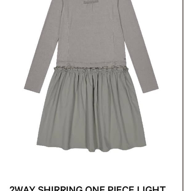 코이세이오 원피스 2WAY SHIRRING ONE PIECE LIGHT 