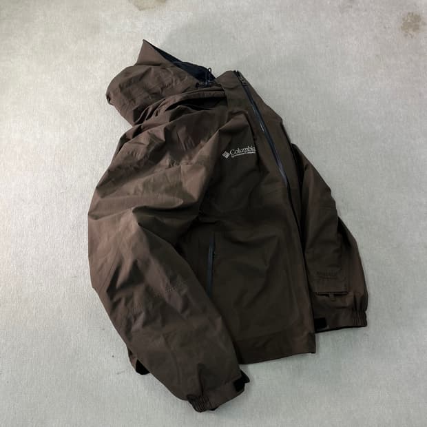 105 콜롬비아 고어텍스 브라운 원포켓 바람막이 자켓