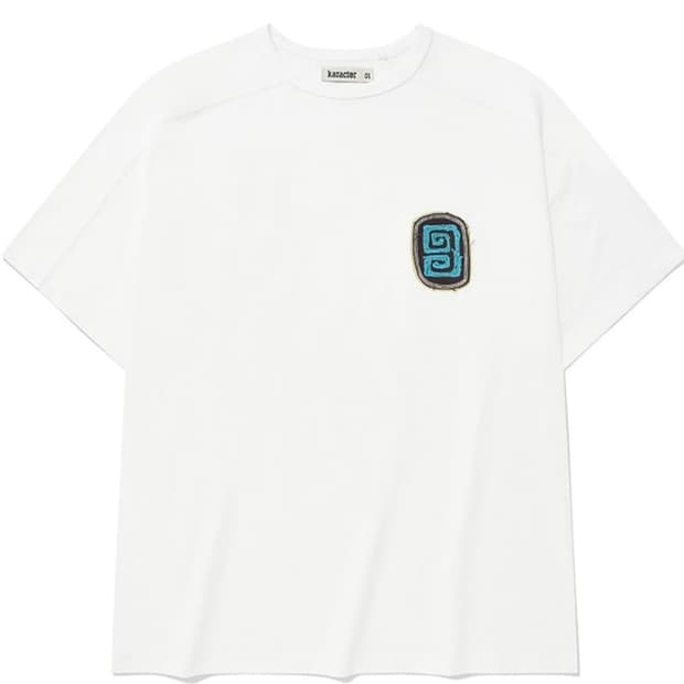 카락터 Fuzzy Half T-Shirt / Off White