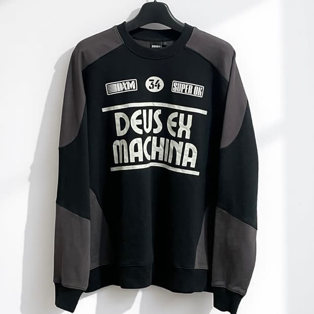 데우스 엑스 마키나 배색 스웻셔츠