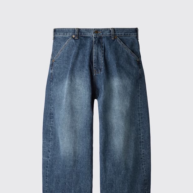 [1] 해칭룸 와이드커브진 와커진 1사이즈 washed blue