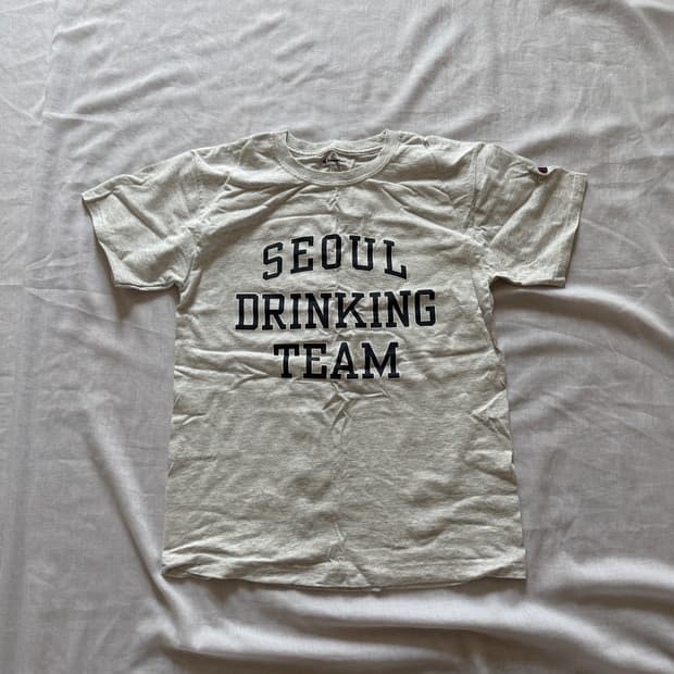 서울드링킹팀 멜란지그레이 티셔츠