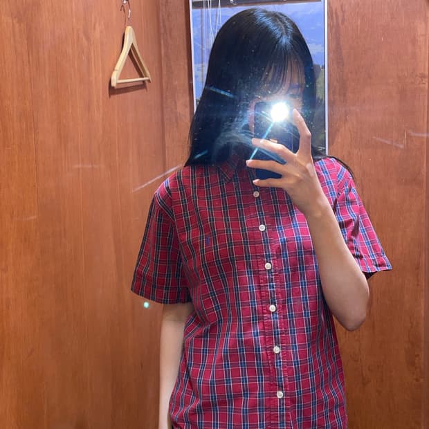 (S) POLO 폴로 랄프로렌 체크 반팔 셔츠 블레이크