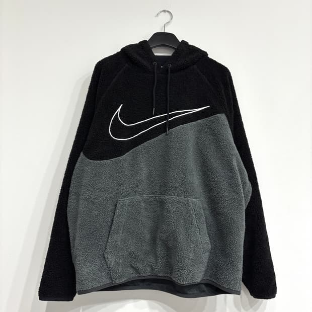 나이키 빅 스우시 뽀글이 후리스 후드티