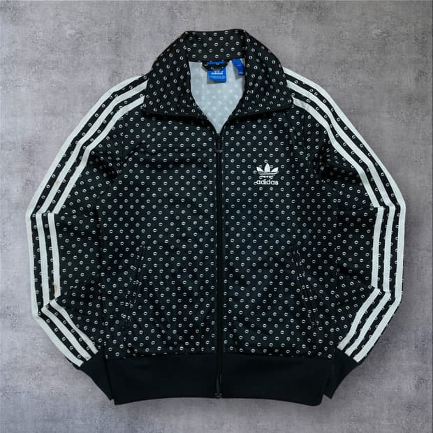 아디다스 립 도트 패턴 빅로고 파이어버드 트랙탑