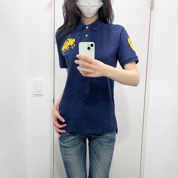폴로 더블 빅포니 네이비 pk 반팔 티셔츠