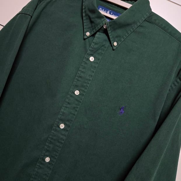 폴로 랄프로렌 딥그린 옥스포드 셔츠