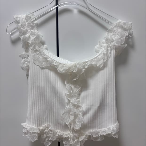 White lace tank top 