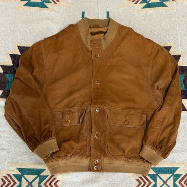 Suede A1 round blouson / 스웨이드 봄버 블루종