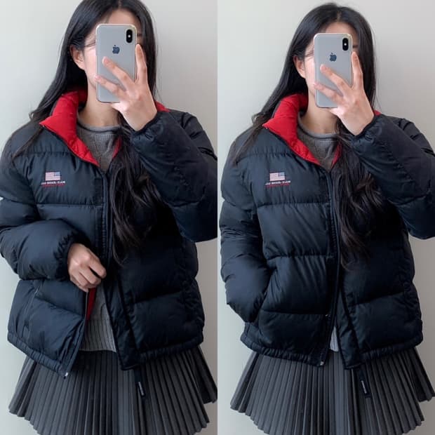 폴로 진스 패딩