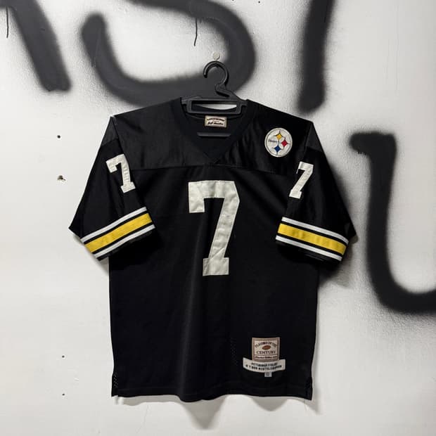 제프해밀턴 x NFL 피츠버그 스틸러스 로슬리스버거 마킹 풋볼 져지