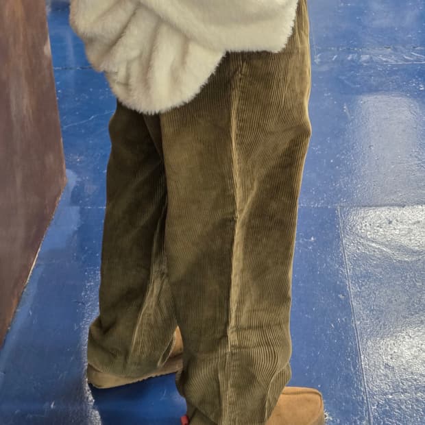 1990s L.L bean 엘엘빈 코듀로이 핀턱 팬츠