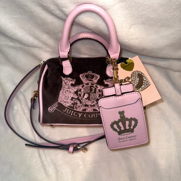 쥬시꾸뛰르 스코티독 숄더백 크로스백 핑크 가방 갸루 베이비베어 베메클