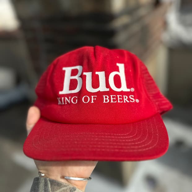 80s Budweiser 빈티지 버드와이저 트러커캡