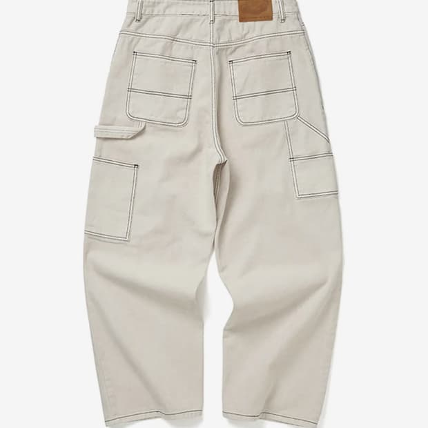 XL 위캔더스 draggy work pants 드래기 워크 팬츠 아이보리