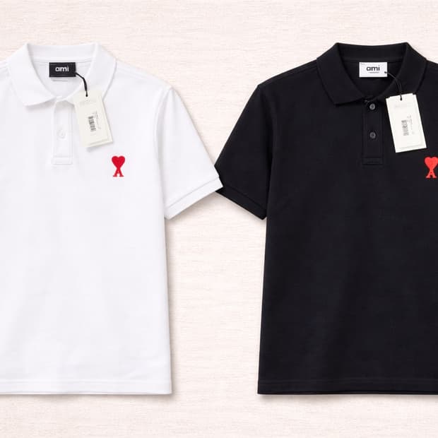 아미 하트 로고 반팔