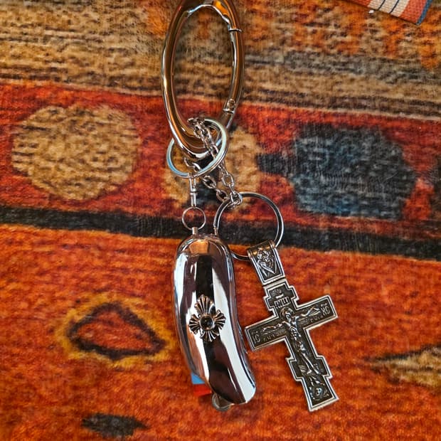 Custom cross & cross Lighter Keyring
