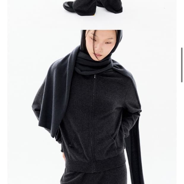 1회 착용) 코스모스 집업 차콜 스몰 