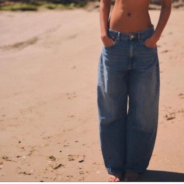 ZARA 자라 배기 벌룬 미드라이즈