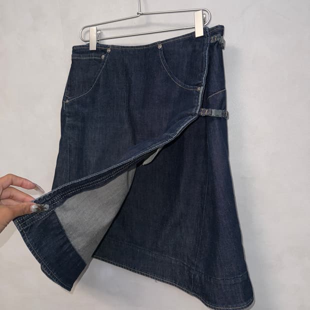 Levi’s engineered jeans denim wrap skirt