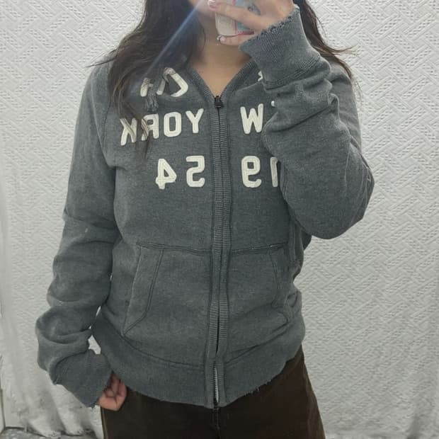 아베크롬비 Y2K 빈티지 약기모 후드집업 95 C06017