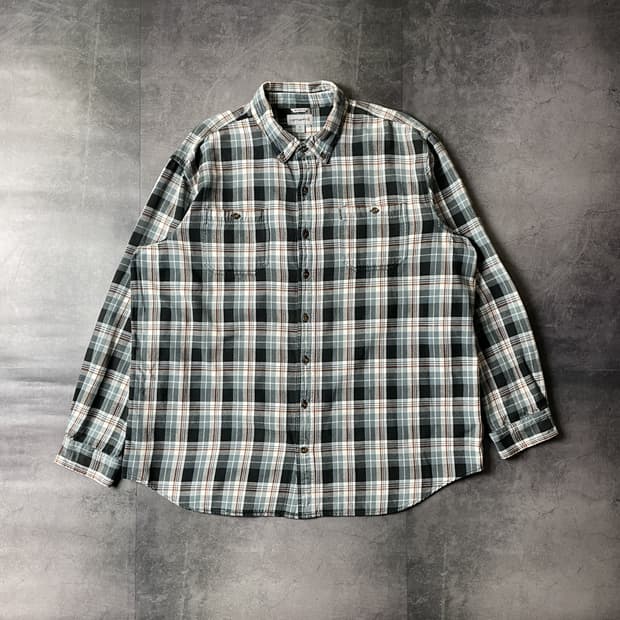CARHARTT 칼하트 빈티지 체크 코튼 워크셔츠