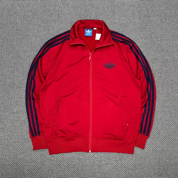 착샷O 아디다스 레드네이비 구파이어버드 져지 105