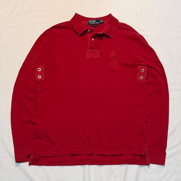 폴로 랄프로렌 빅포니 치프키프 롱슬리브 카라티 레드