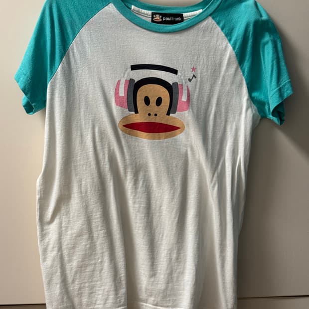 폴플랭크 paul frank 민트반팔티셔츠