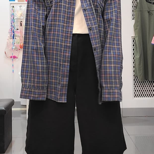 파타고니아 체크 남방 