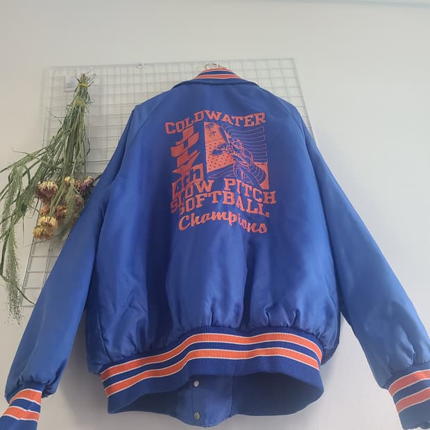 하버드 클로딩 나일론 바시티 자켓 (빈티지)