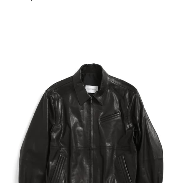 구매)))해칭룸 볼륨 레더 자켓 블랙 4사이즈