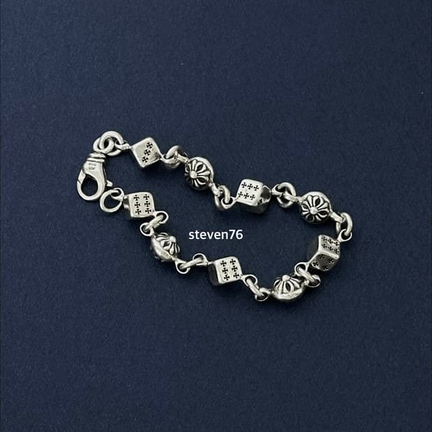 크롬하츠 다이스 크로스볼 팔찌 9링크